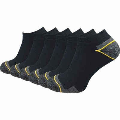 GAWILO Arbeitssocken - Sneaker - für Herren mit atmungsaktiver Baumwolle gegen Schweißfüße (6 Paar) Ideal für Sicherheitsschuhe oder Arbeitsschuhe - Arbeits Sneaker
