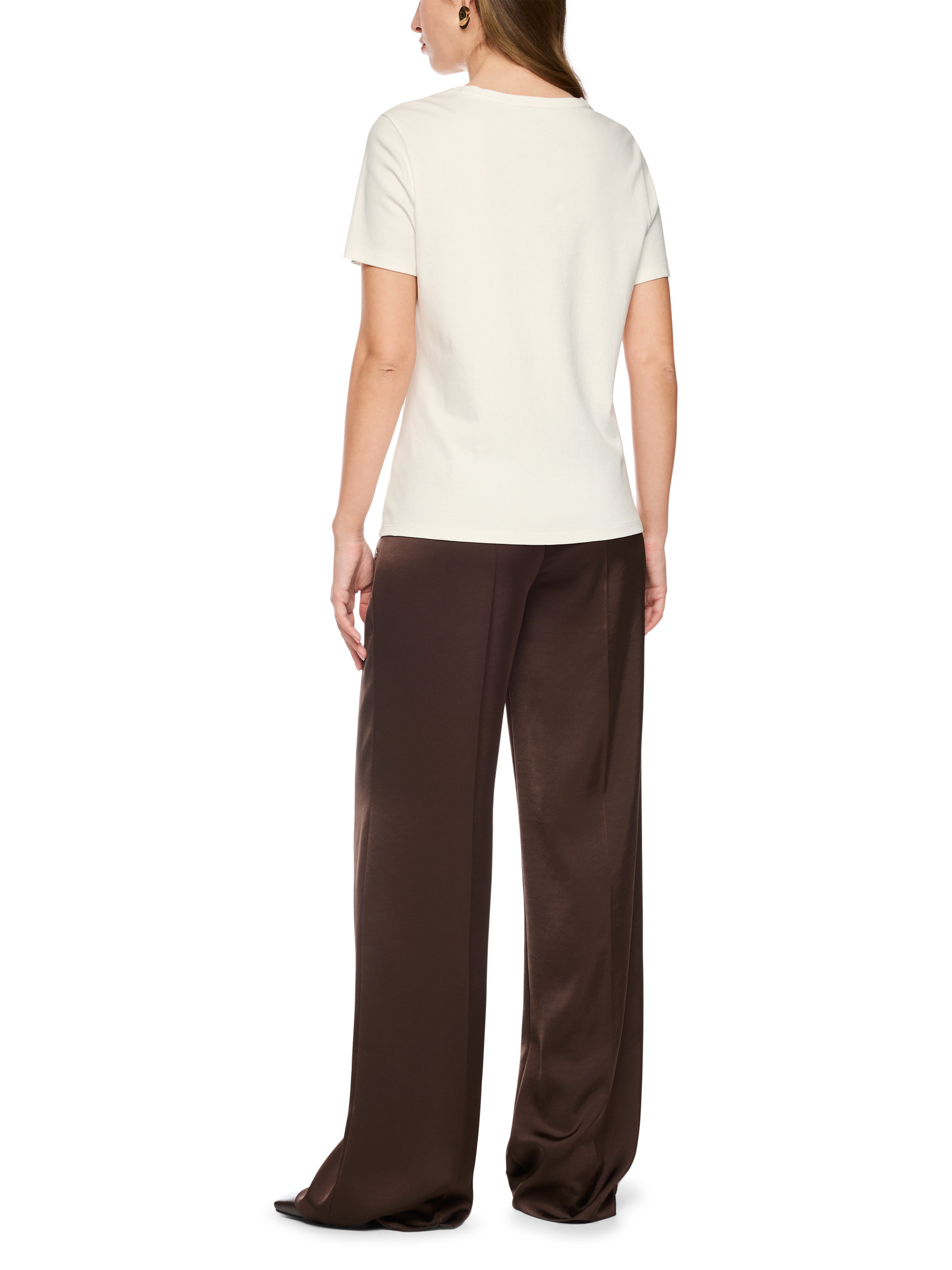 Marc Cain T-Shirt Fading Flowers Premium Damenmode Igel-Print mit Schmucksteinchen – Bild 5 von 5
