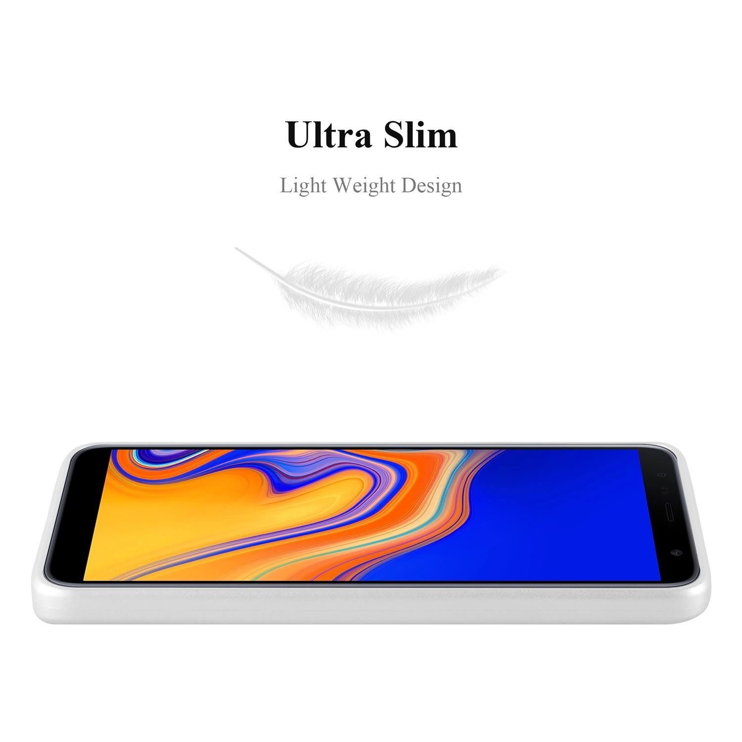 Cadorabo Handyhülle für Samsung Galaxy J4 PLUS Hülle Samsung Galaxy J4 PLUS, Flexible TPU Silikon Handy Schutzhülle - Hülle - ultra slim
