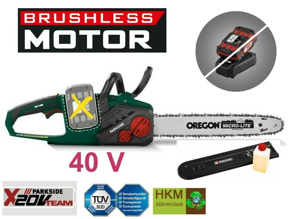 Parkside Akku-Kettensäge Kettensäge PKSA 40-Li A2 günstig online kaufen