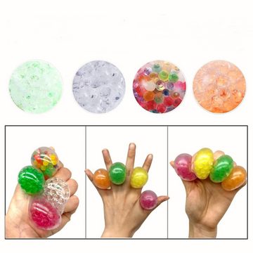 Fivejoy Spielball 3.5cm Mini Stress Balls für Kinder und Erwachsene (10 PCS) (Squishy Balls mit Wasser Perle, Squeeze Ball zu entspannen, konzentrieren, dekomprimieren, Angst Relief), für Autismus ADHS und mehr(Zufälliger Stil)