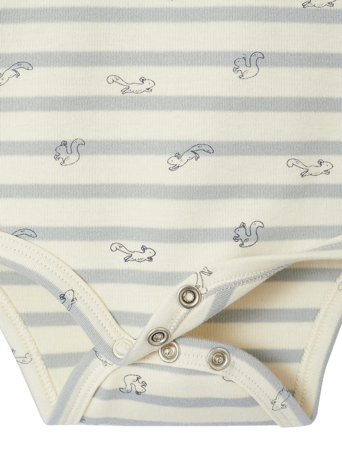 vertbaudet Langarmbody Baby Bodys aus Interlock-Jersey, Streifen und Uni 2er-Pack