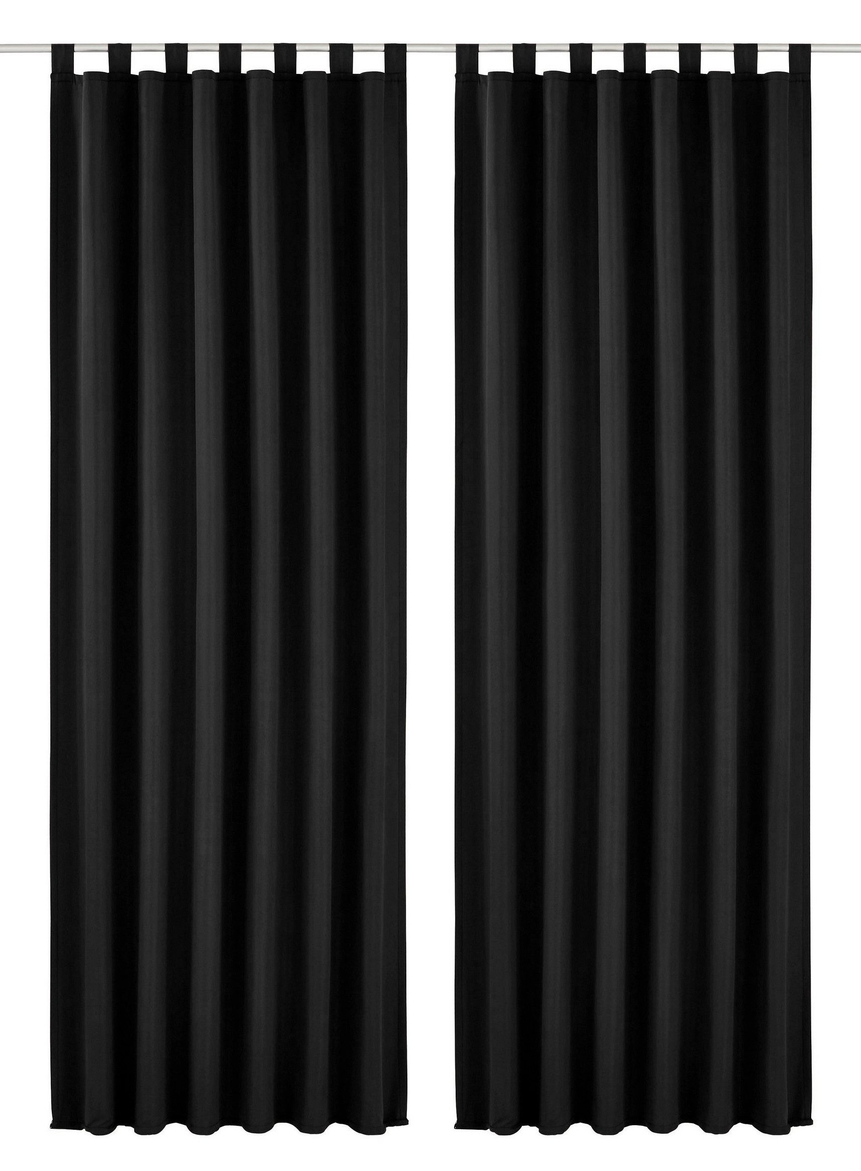 OTTO home Vorhang Raja mit Schlaufen, 2er Pack, blickdicht, Topseller (2 St), Schlaufen, blickdicht, Polyester, 2er-Set, Bestseller, einfarbig, modern, pflegele – Bild 2 von 5