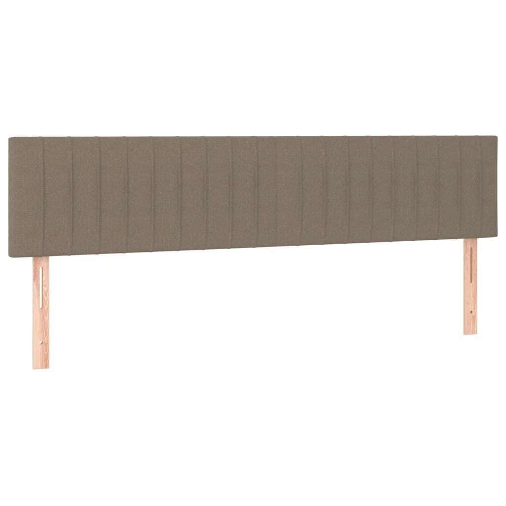 Stoff, (1 vidaXL cm Taupe Stk. St) 2 Kopfteile 80x5x78/88 Kopfteil