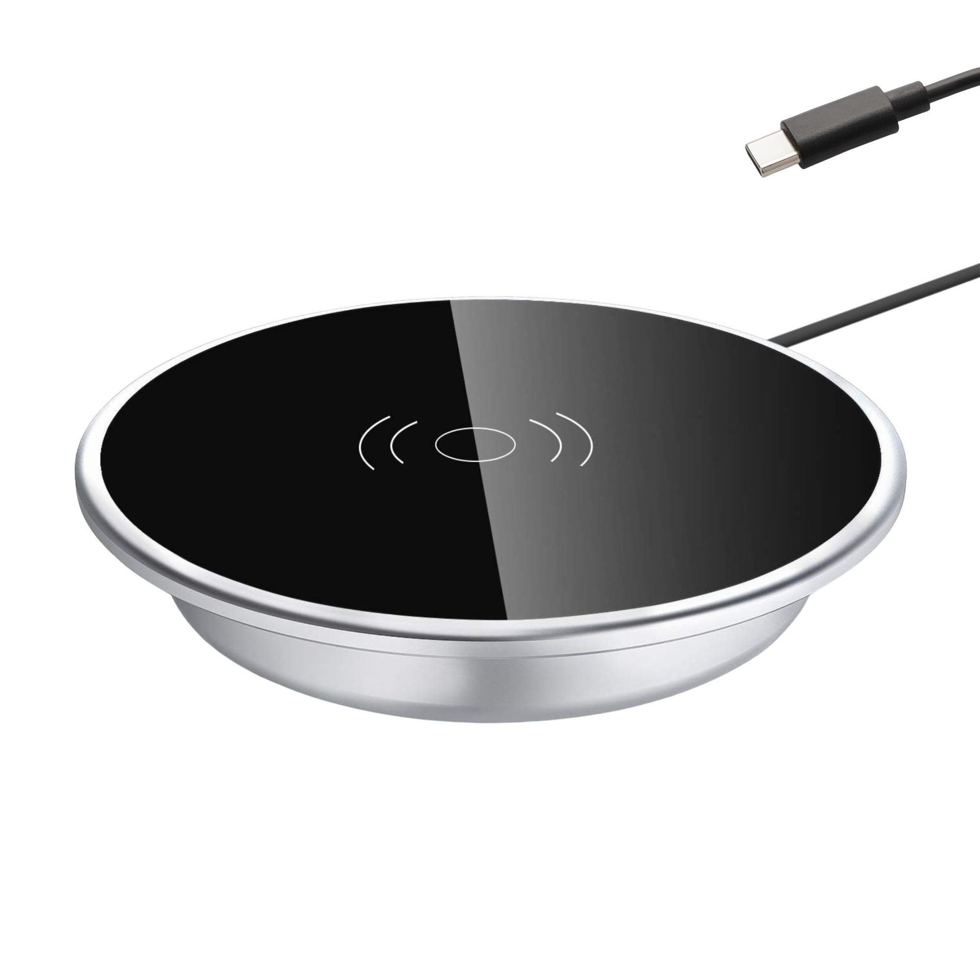 kalb 15W Einbau Ladegerät Drahtlos USB-C Induktion Möbel Wireless Charge Induktions-Ladegerät