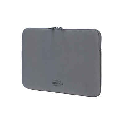 Tucano Laptop-Hülle Second Skin Elements, Neopren Schutzhülle, Grau 12 Zoll, MacBook 12 Zoll