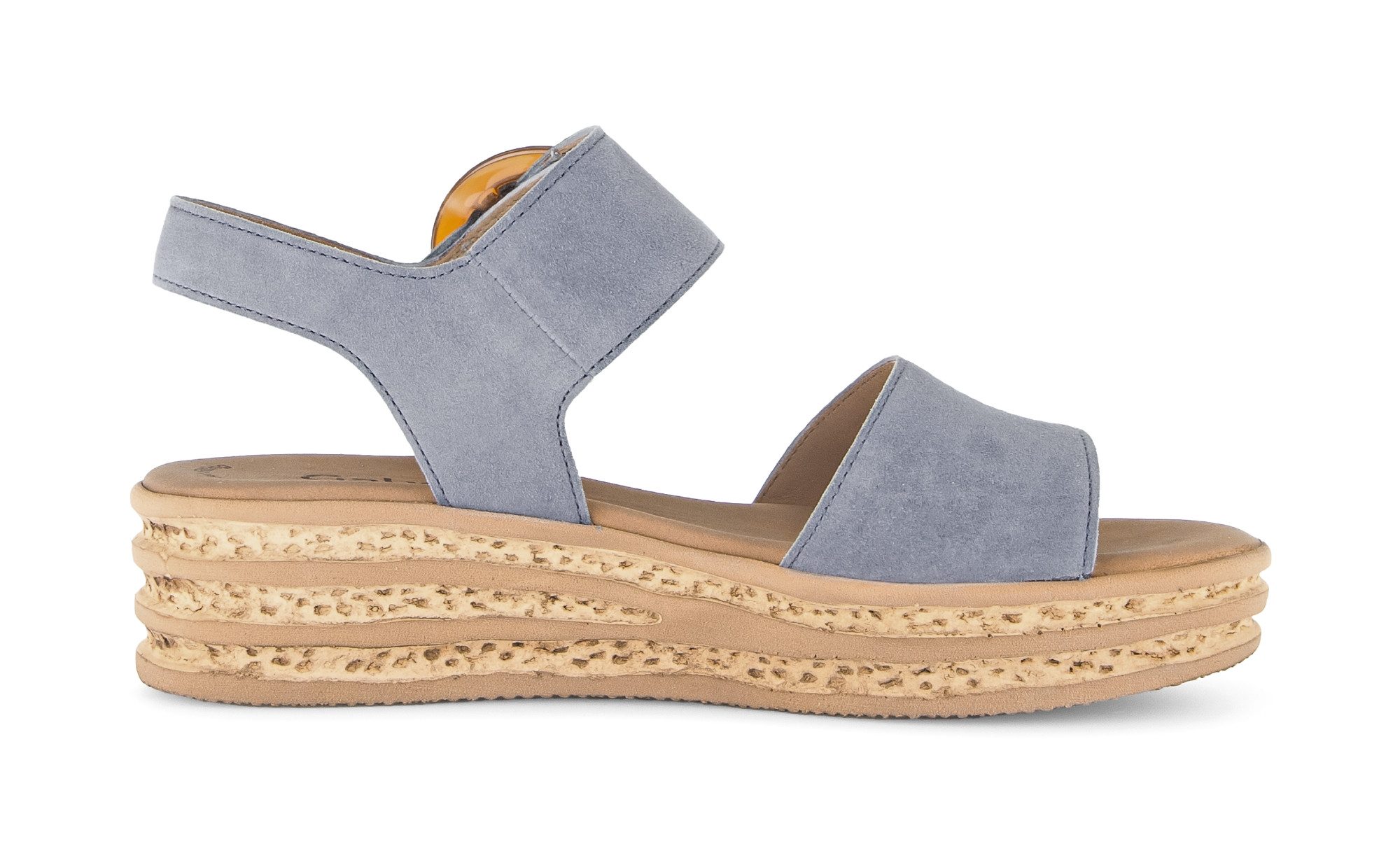 Gabor Keilsandalette, Riemchensandale, Sommerschuh mit modischer Zierschnalle