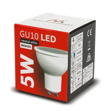 Maclean LED-Leuchtmittel MCE435 NW, GU10, 1 St., Neutralweiß, GU10 LED-Leuchtmittel - 5W Neutralweiß 4000K