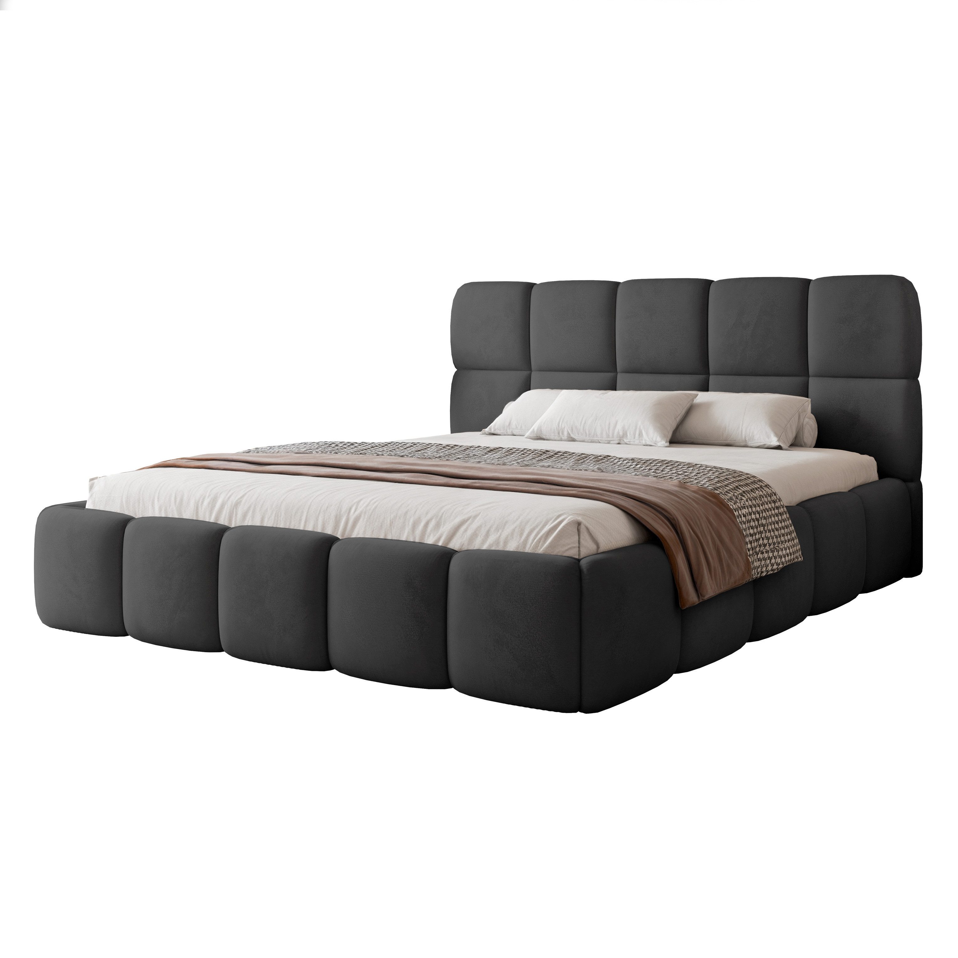 yourhouse24 Polsterbett Cloud Doppelbett Bettgestell Lattenrost mit Bettkas günstig online kaufen