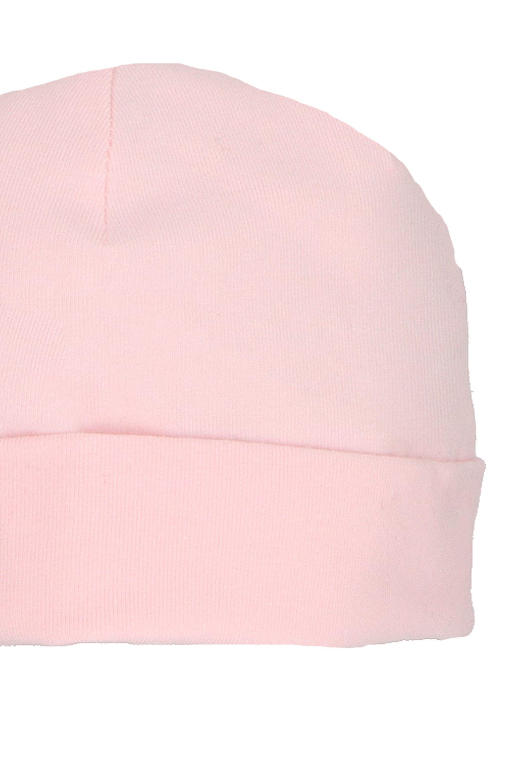 Sterntaler® Beanie OCS tragbar Kinder unifarben rosa Babymütze und mit Umschlag) Singlejersey Beaniemütze aus ohne Mütze Beanie (1-St