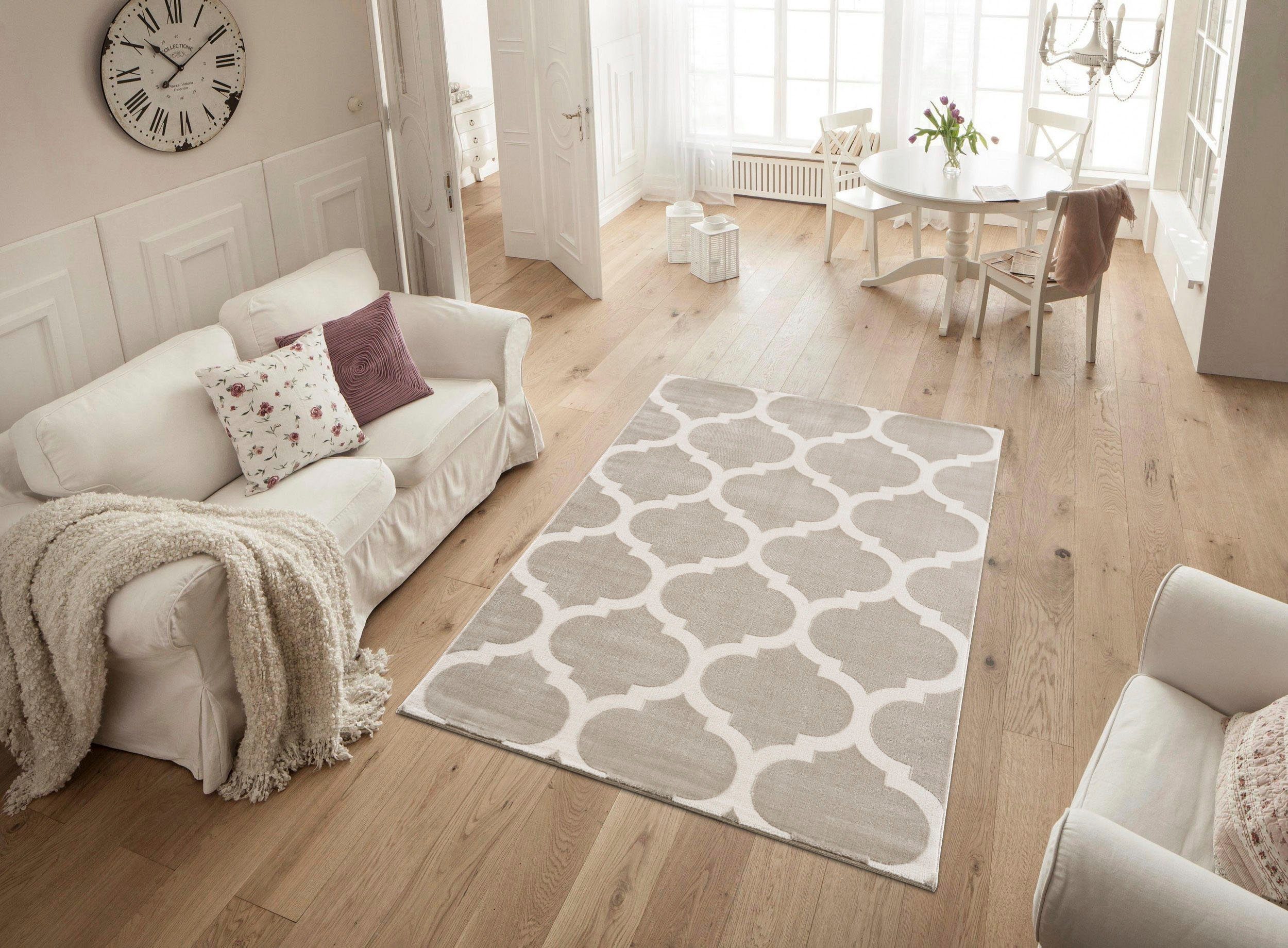 Home affaire Teppich Fenris, rechteckig, Höhe: 12 mm, Konturenschnitt, 3D-D günstig online kaufen