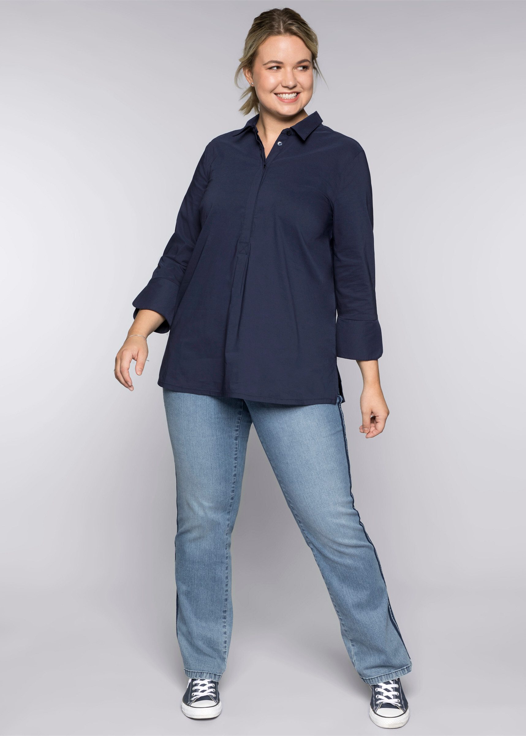 Sheego Klassische Bluse Tunika . günstig online kaufen