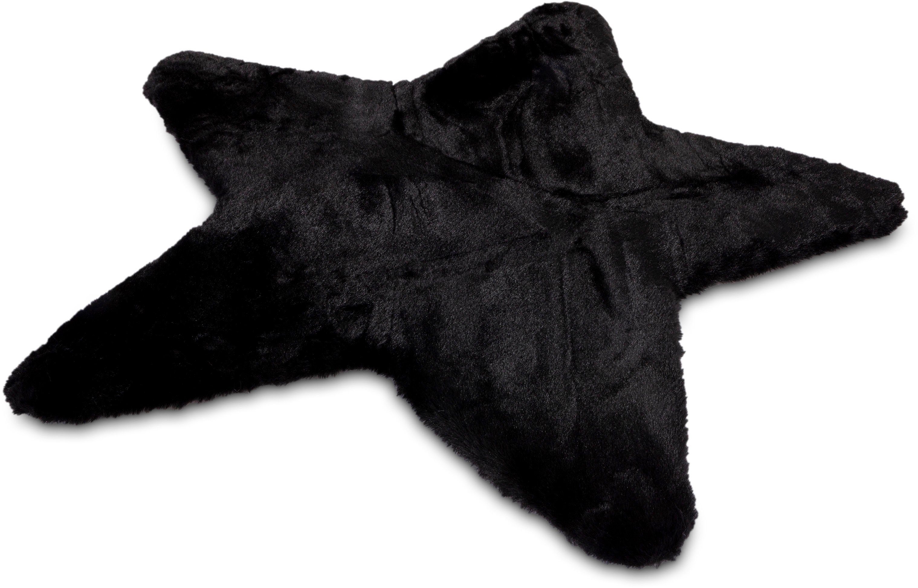 Gino Falcone Fellteppich Kuschelteppich Chiara, sternförmig, Höhe: 30 mm, Kunstfell, Kaninchenfell-Haptik, besonders weicher Langflor