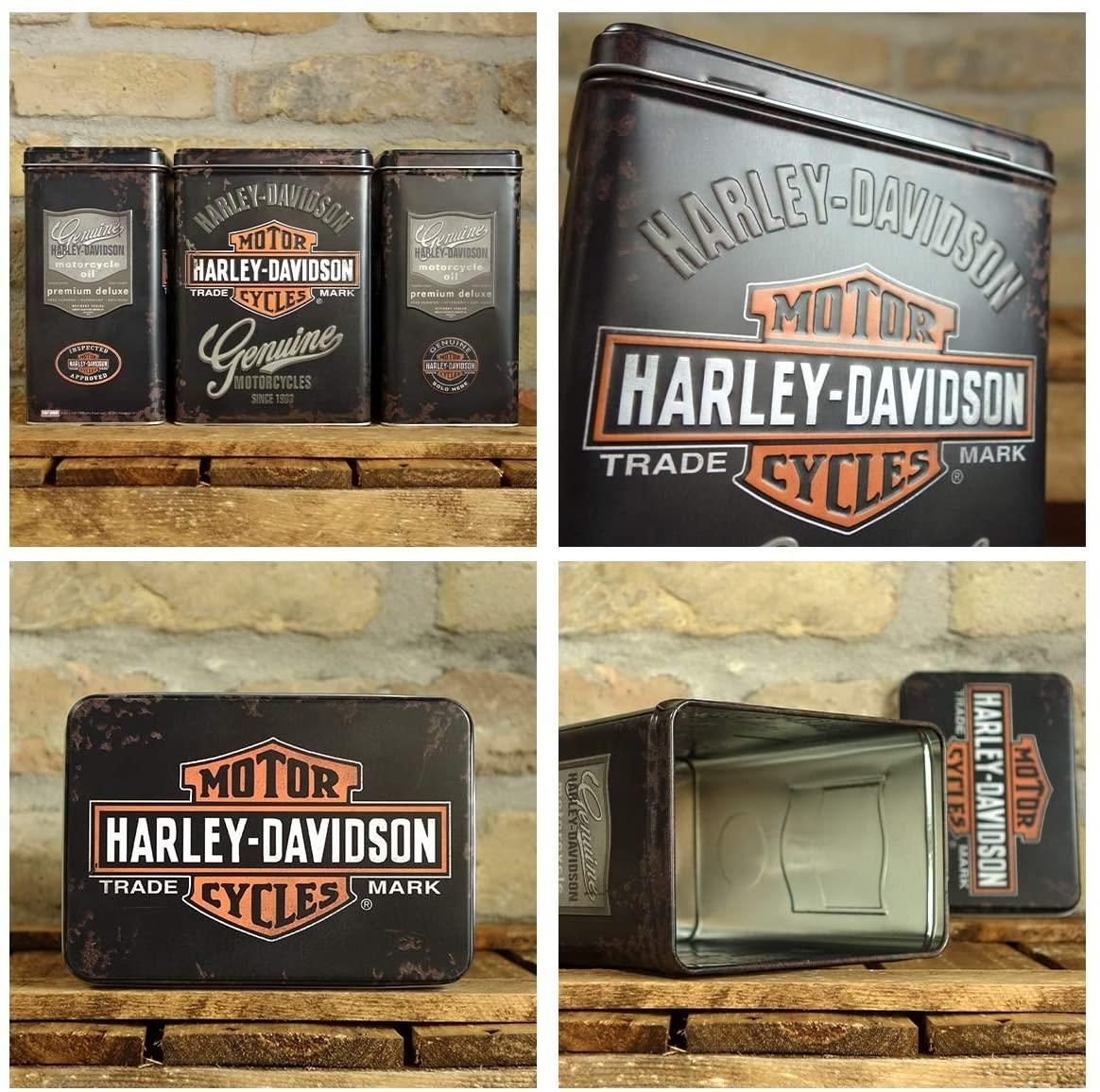 Genuine Nostalgic-Art Blechdose Harley-Davidson - Kaffeedose Vorratsdose