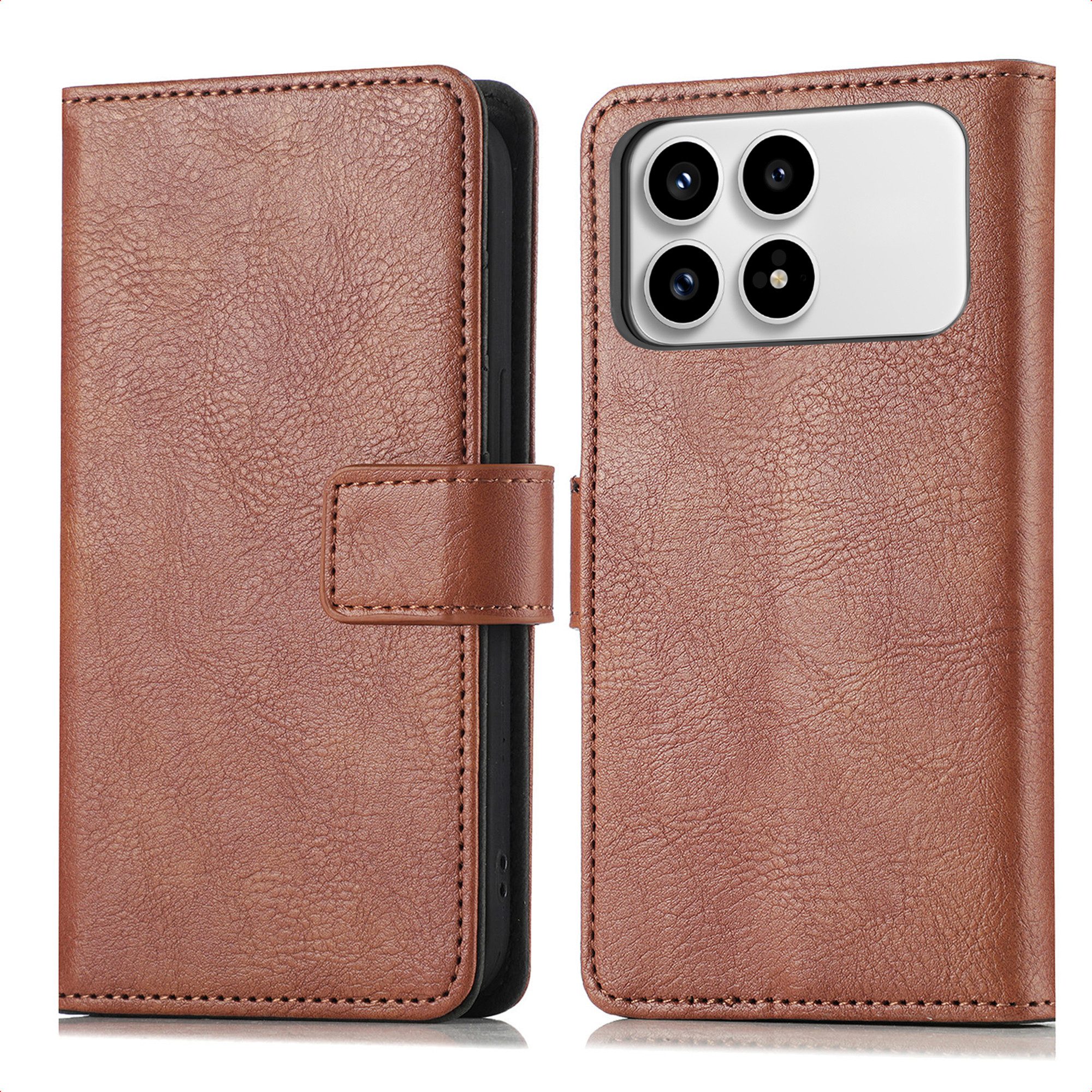 imoshion Smartphone-Mappe imoshion Luxuriöse Klapphülle Xiaomi Poco F8 Pro - Braun