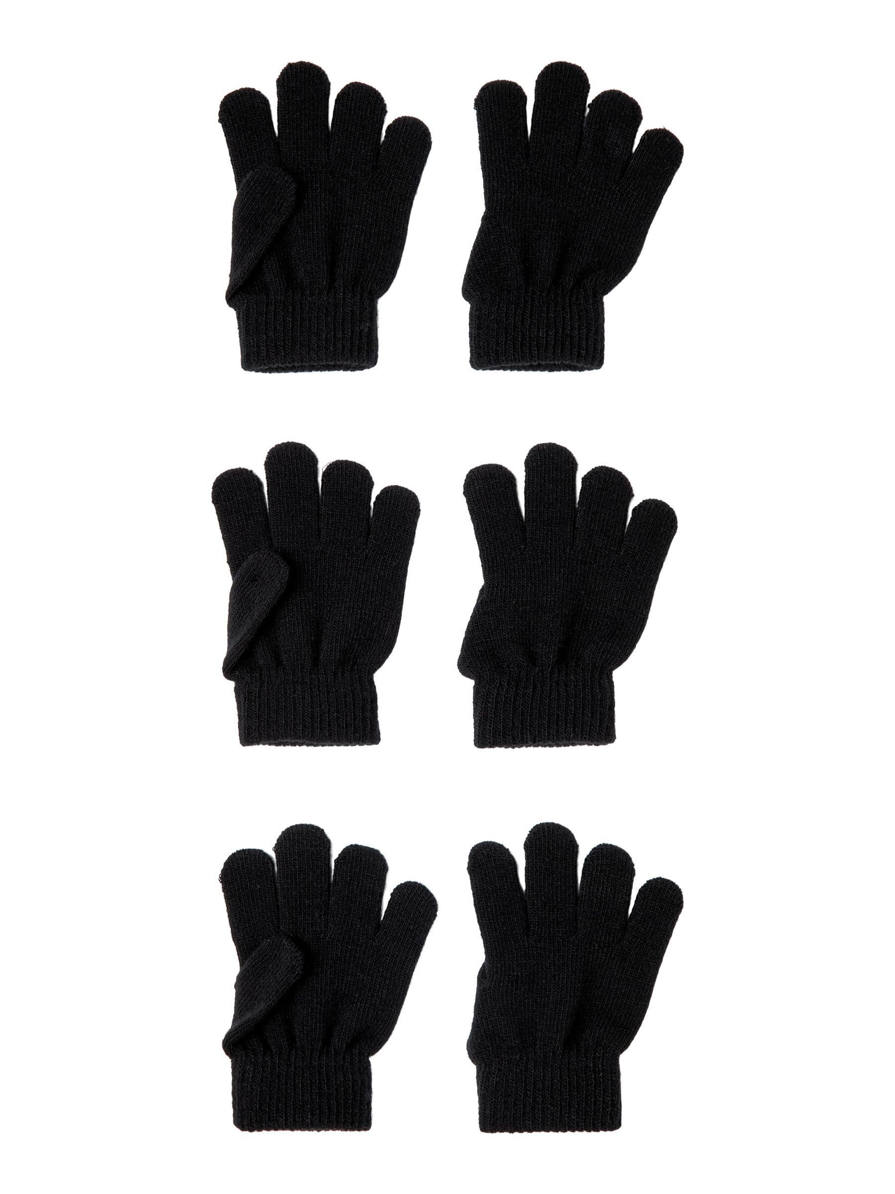 3 Paar Kinder-Fäustlinge Winter - Warme Strickhandschuhe Für 2-5 Jahre