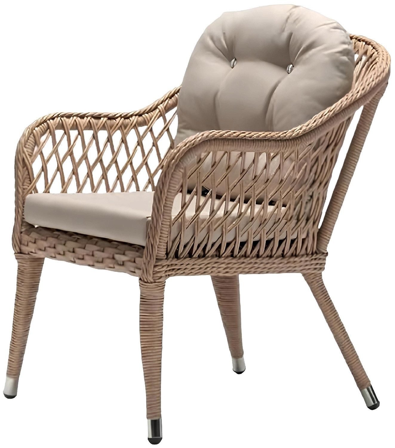 Xlmoebel Gartensessel Hochwertiger Rattan-Loungesessel in modernem Design für die Terrasse, Hergestellt in Europa