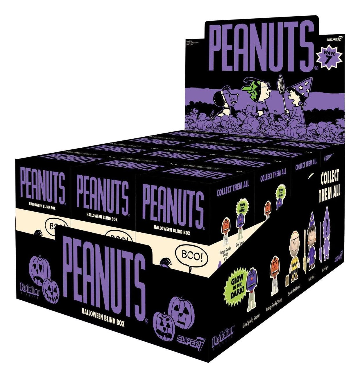 Super7 Actionfigur Peanuts Actionfigur Blind Box Wave 7 Display (12)