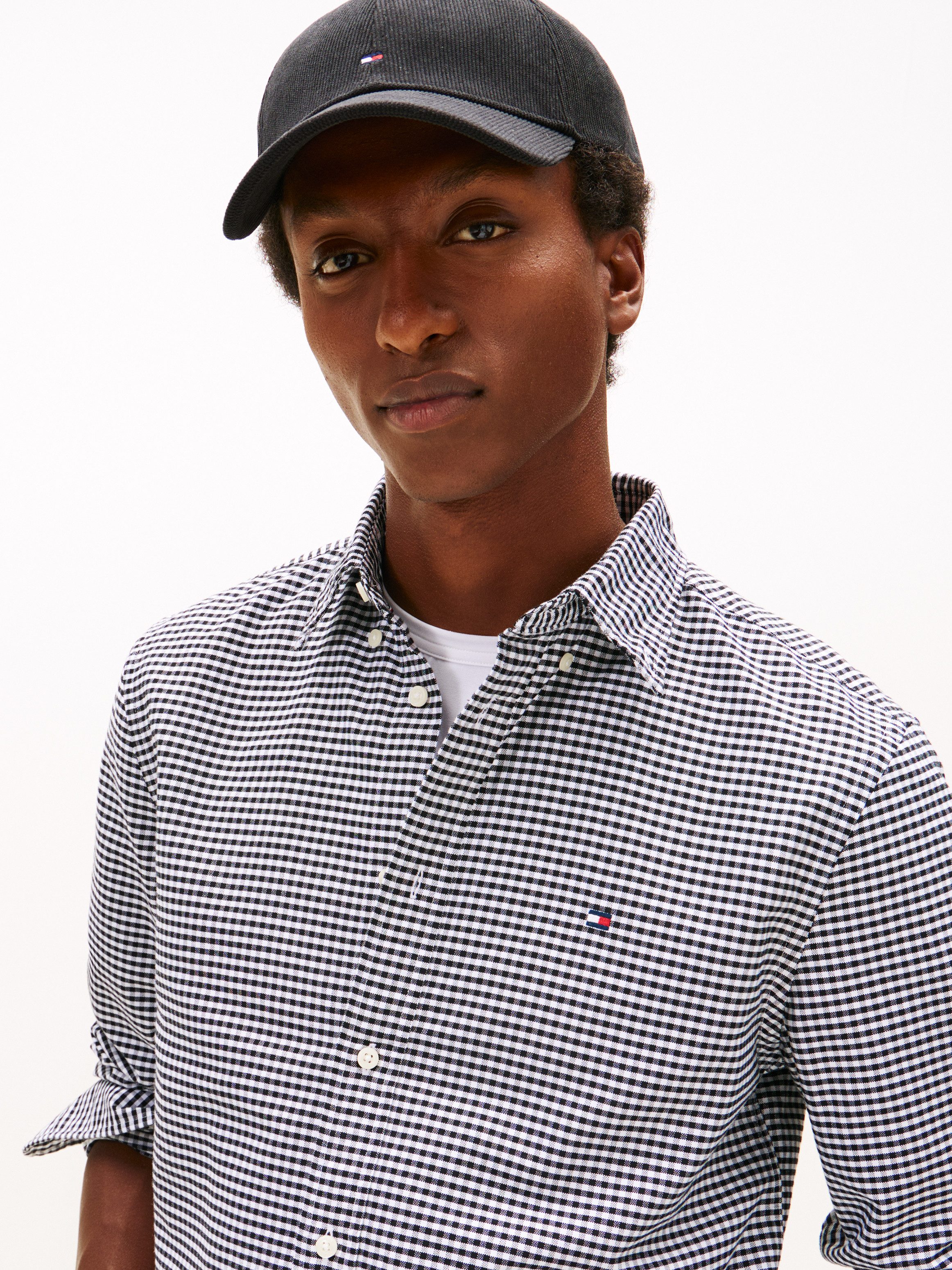 Tommy Hilfiger Langarmhemd HERITAGE OXFORD GINGHAM Regular fit, Button-down-Kragen, kariert