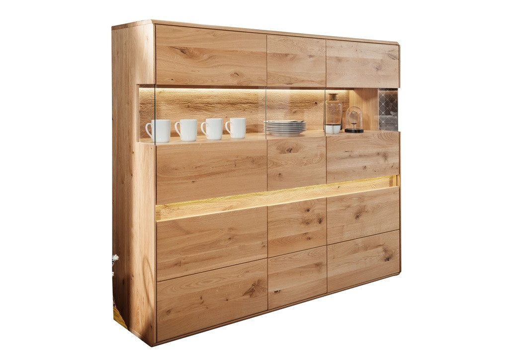 Main Мебель Highboard Highboard 164x152cm Wildeiche Berlin