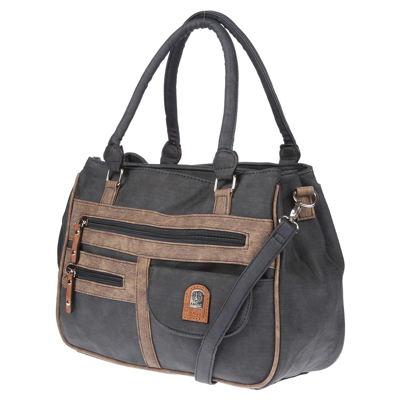 Christian Wippermann Henkeltasche Große Damen Tasche Umhängetasche Schultertasche, Henkeltasche