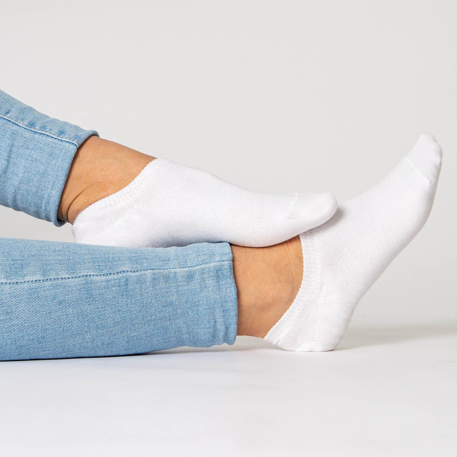 OCCULTO Füßlinge Damen Füsslinge 10er Pack (Modell: Susi) (10-Paar)