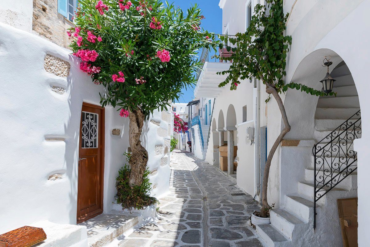 Papermoon Fototapete Griechenland Häuser | Fototapeten