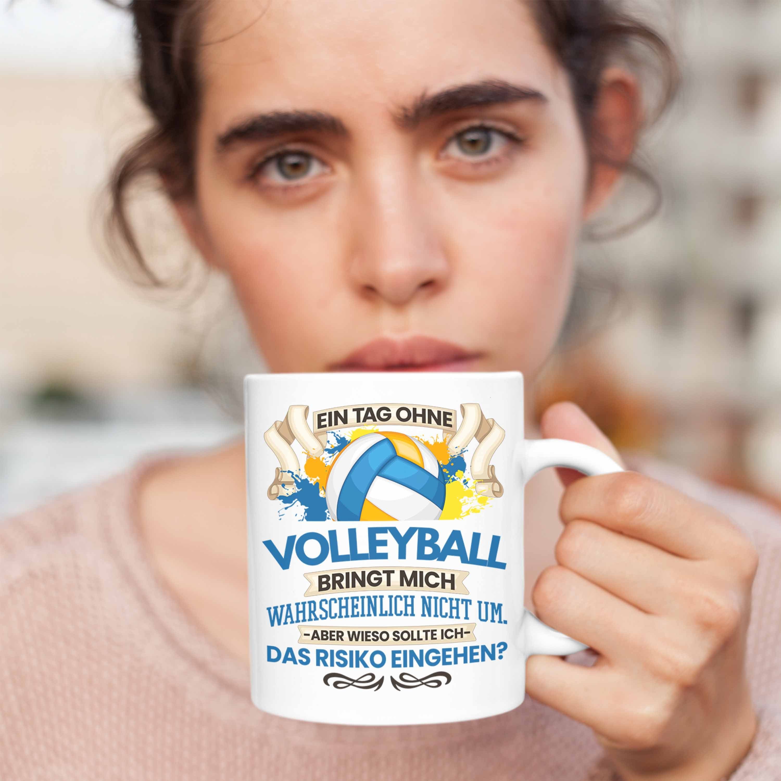 Geschenk Volleyball Volleyball-Trainer Tasse für Trendation Trendation Spieler - Weiss Tasse