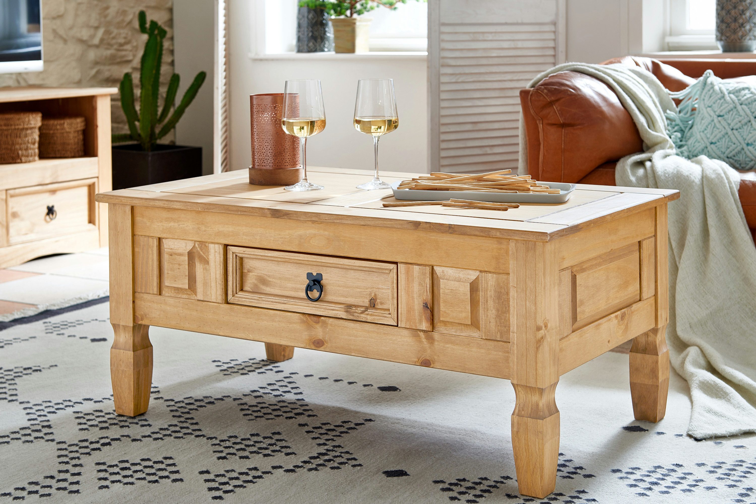 Loreno® Couchtisch Mexico, verschiedene Varianten, Kiefernholz günstig online kaufen