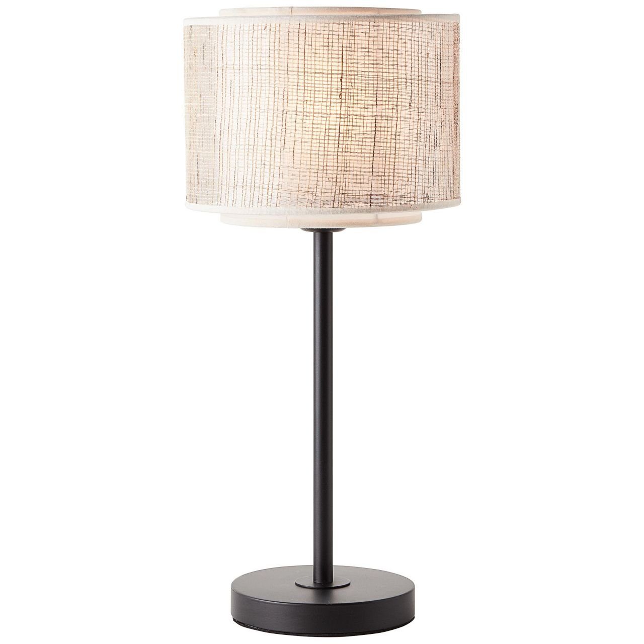 Brilliant Tischleuchte Odar, Lampe, Odar Tischleuchte schwarz/beige, 1x A60, E27, 42W, Mit Schnurzw