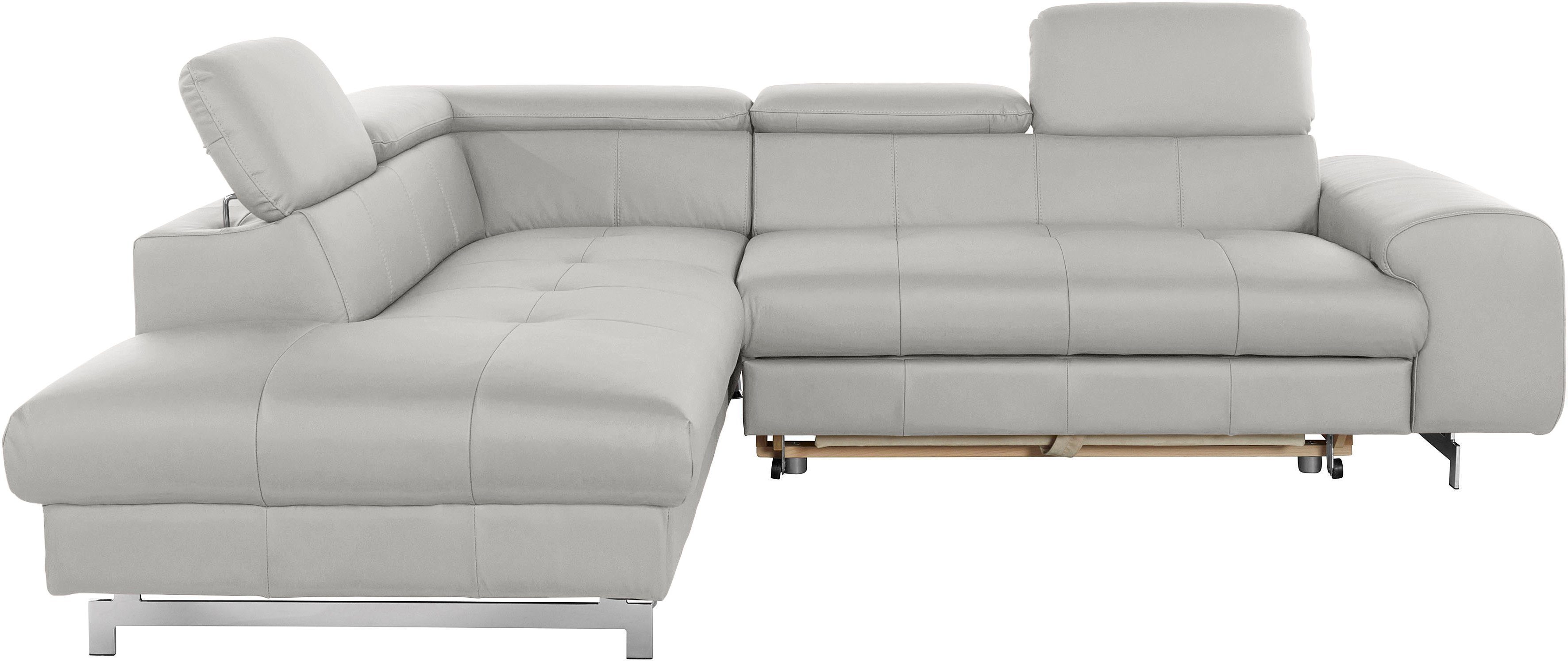COTTA Ecksofa Chef L-Form, mit Kopfteilverstellung, günstig online kaufen
