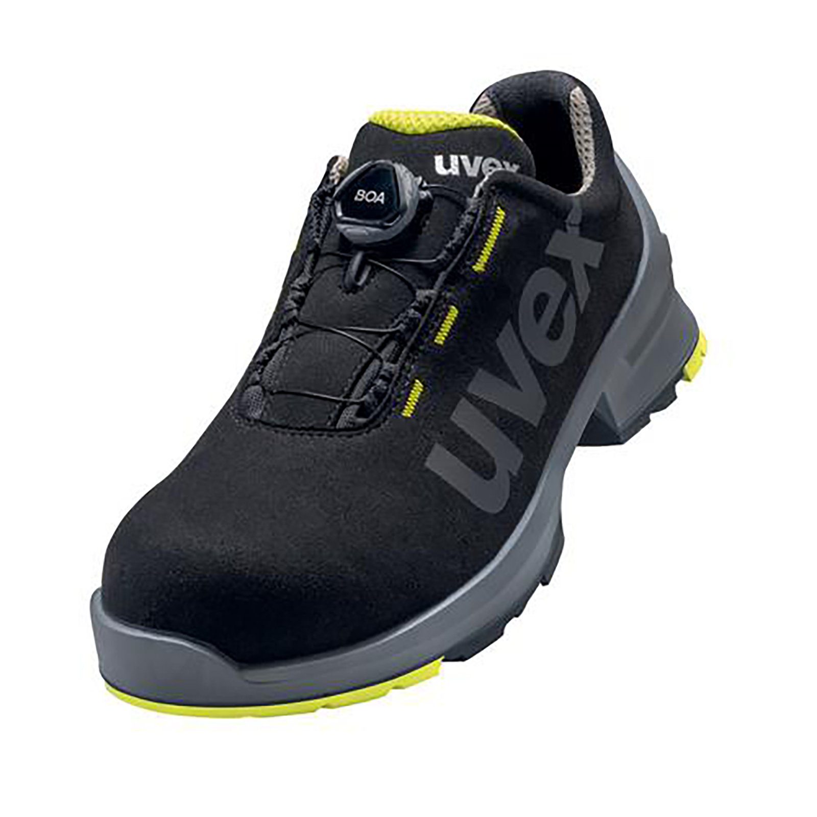 1 Halbschuhe S2 schwarz, gelb Weite 10 Sicherheitsschuh