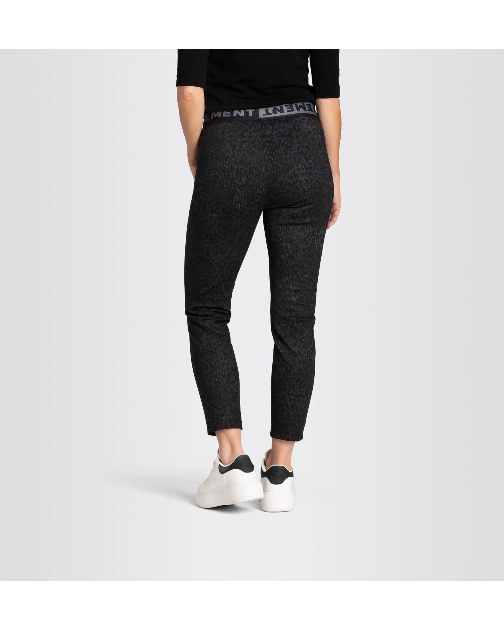 Jogger verkürzt Damen MAC EASY Jogpants (85) (1-tlg) black Pants