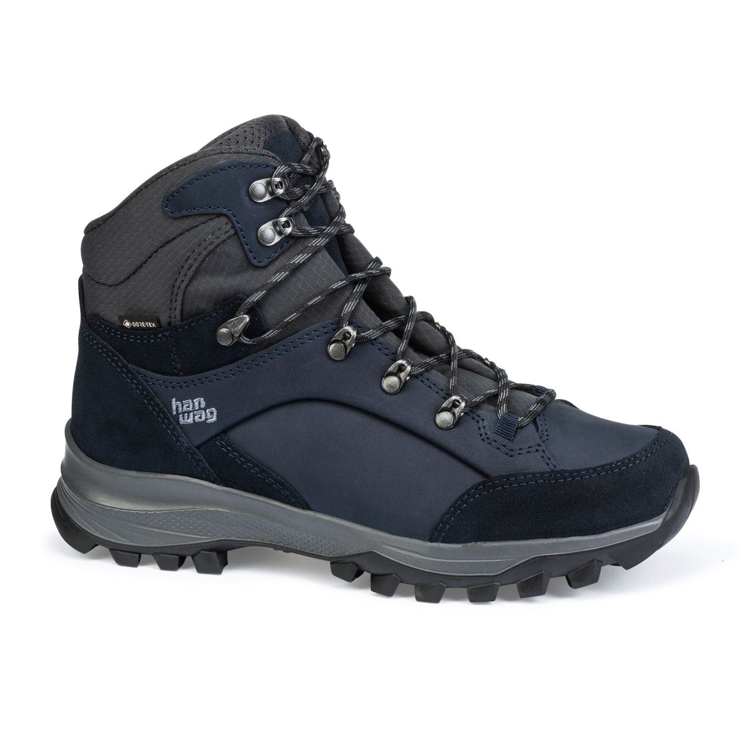 Hanwag Banks Narrow Lady GTX Damen Wanderschuh Navy/Asphalt Trekkingschuh