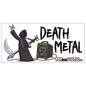 United Labels® Tasse Tot aber lustig Tasse Death Metal Michael Holtschulte Keramik 320 ml, Keramik