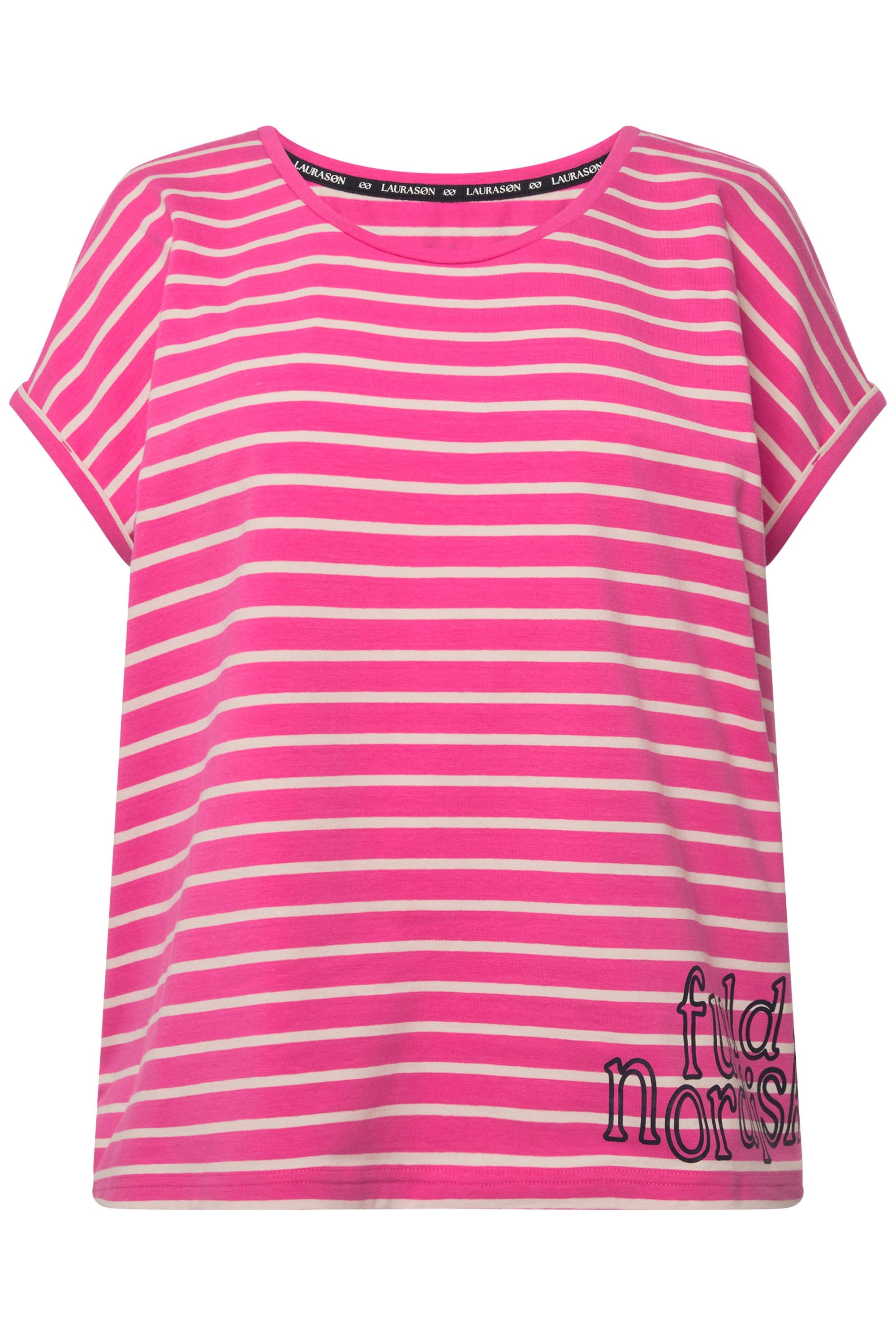 Laurasøn T-Shirt T-Shirt oversized Ringel Rundhals günstig online kaufen