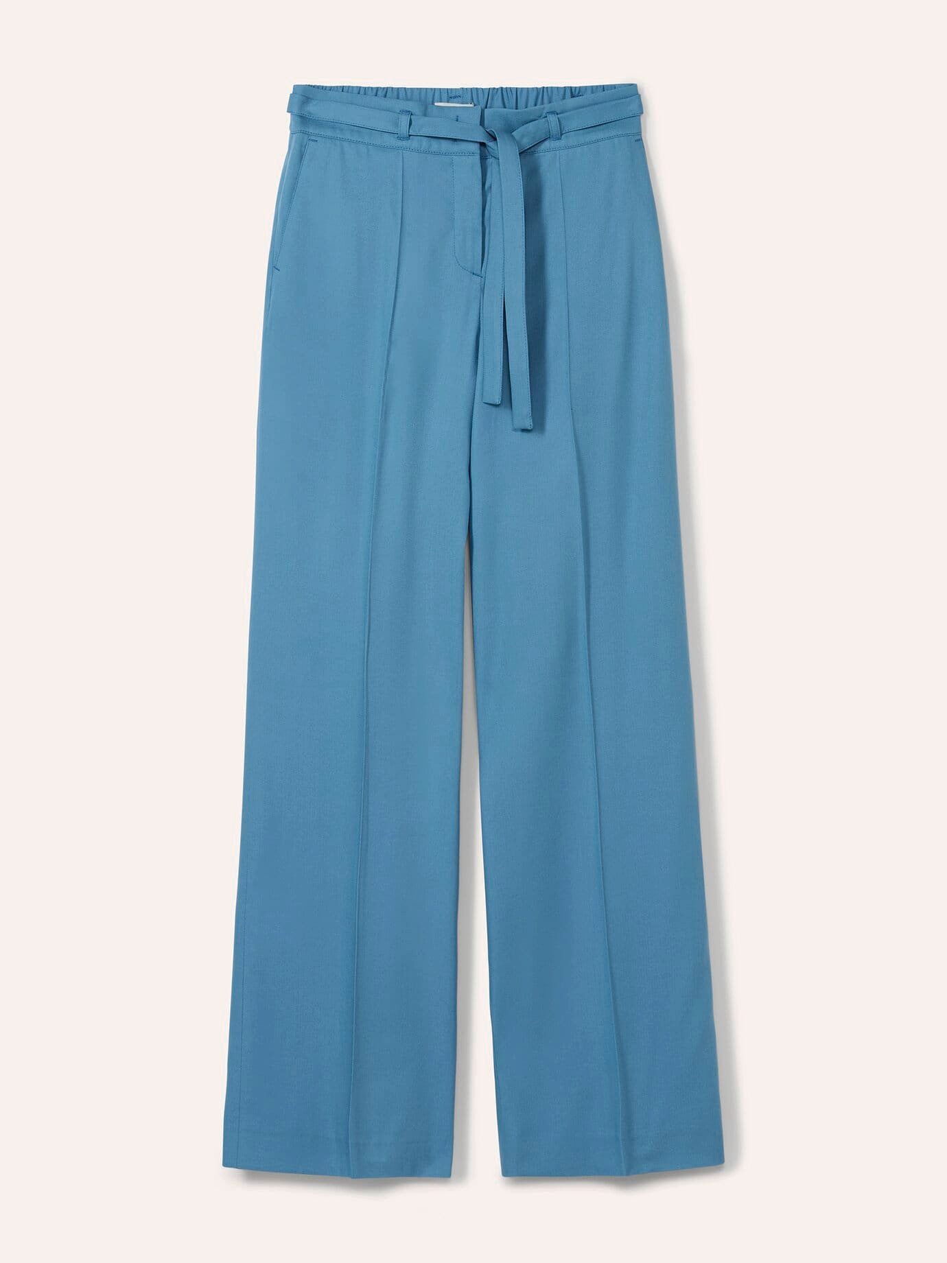 Walbusch Marlene-Hose Damen Marlene aus kühlendem Gewebe Regular Fit inklusive Gürtel Sommerhose Kurzgröße, Flex-Bund, Lyocell-Viskose, pflegeleicht