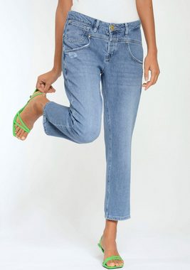 GANG Loose-fit-Jeans 94BO LOOSE mit rundverlaufender Passe vorne und hinten