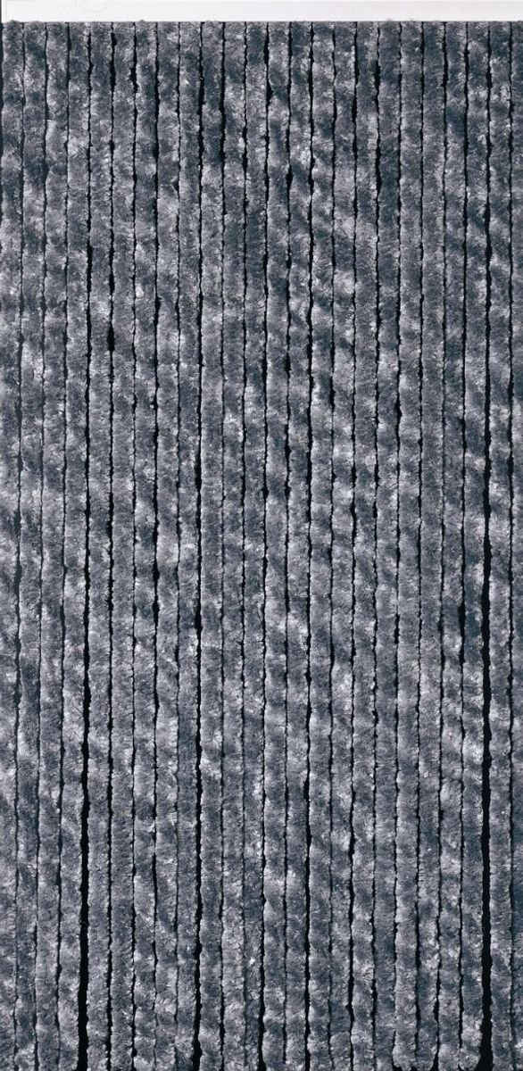 Türvorhang Conacord Decona Flauschvorhang silber grau, CONACORD, Hakenaufhängung, halbtransparent, 100 x 200 cm, Chenille - inkl. Tragetasche