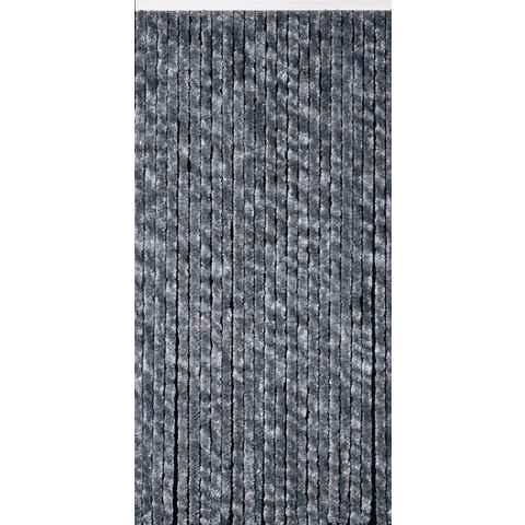CONACORD Insektenschutz-Vorhang Conacord Decona Flauschvorhang silber grau, 100 x 200 cm, Chenille - inkl. Tragetasche