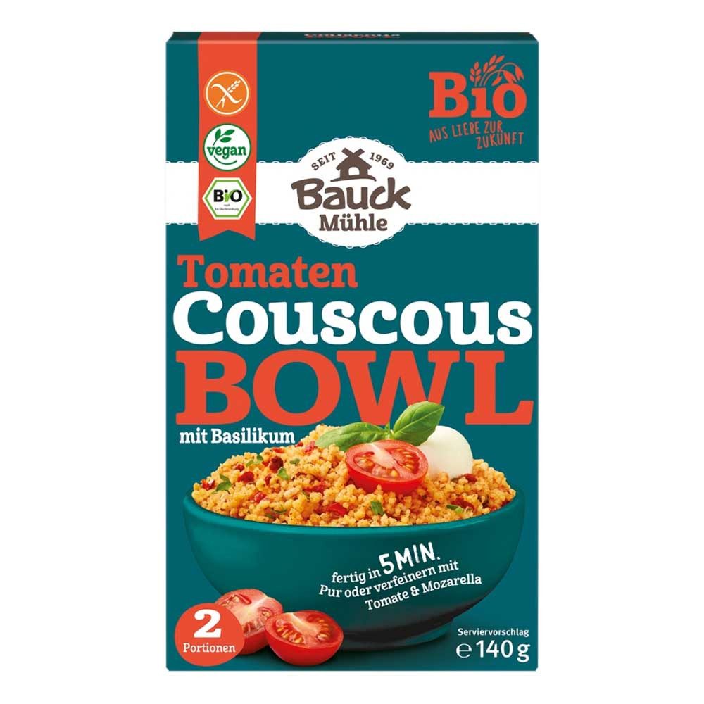 Bauck Mühle Mehl Couscous Bowl - Tomate mit Basilikum glutenfrei 140g