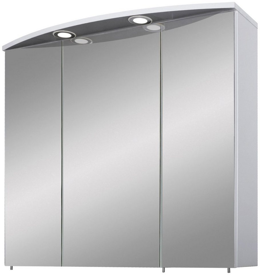 Verona LED-Einbaustrahler, Schildmeyer 70 cm, Schalter-/Steckdosenbox Breite Spiegelschrank 2 3-türig,