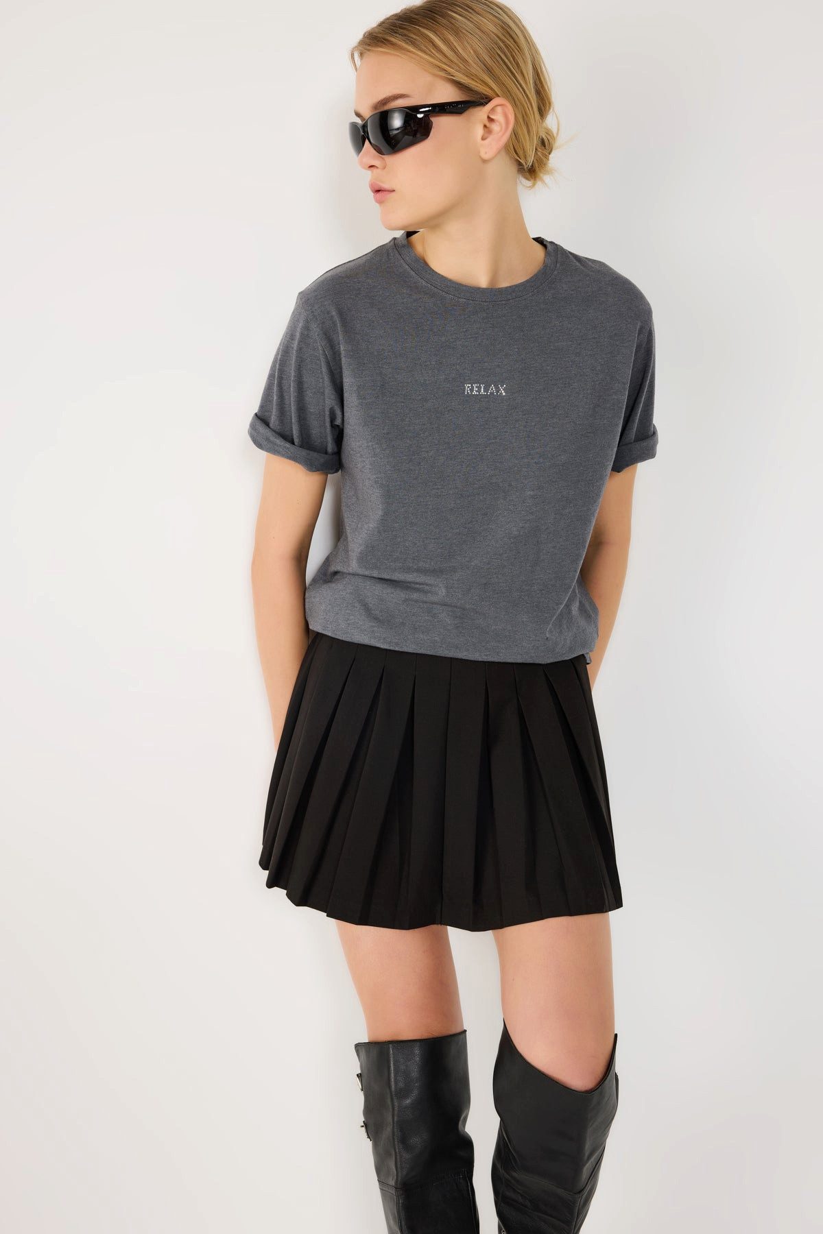 No Matter What T-Shirt T-Shirt mit Rundhalsausschnitt und lockerer Passform