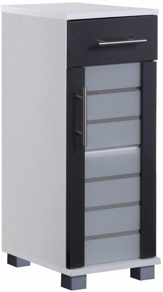 Schildmeyer Unterschrank Nikosia Breite 30 cm, mit Glastür, 1 Schublade,  MDF-Fronten, Metallgriffe | Unterschränke