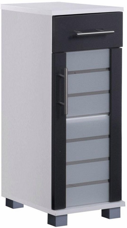 Schildmeyer Unterschrank Nikosia Breite 30 cm, mit Glastür, 1 Schublade,  MDF-Fronten, Metallgriffe