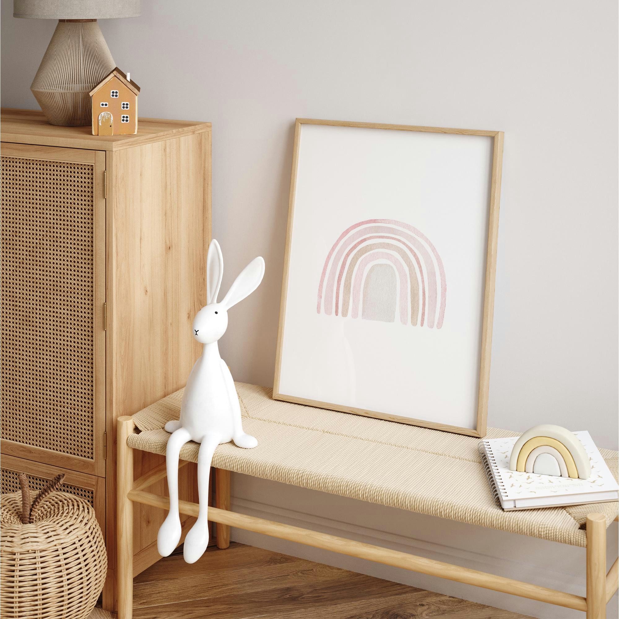 MeinBaby123® Poster Bilder Kinderzimmer, Poster Kinderzimmer Deko, Babyzimmer Deko, Spruch Wandbilder, Boho, Tiere – Bild 4 von 5