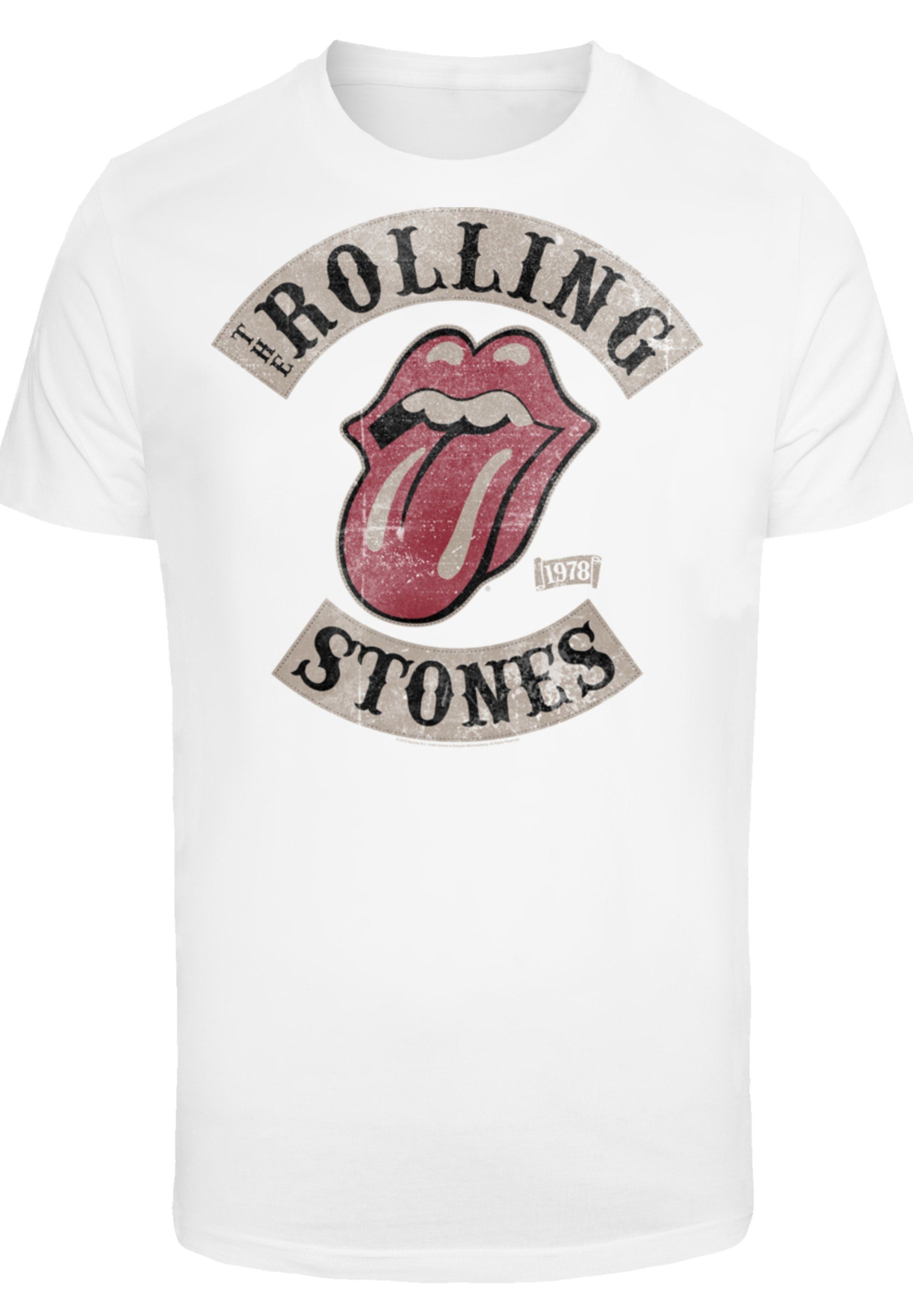 Print Rolling Tour Stones The '78 F4NT4STIC T-Shirt weiß