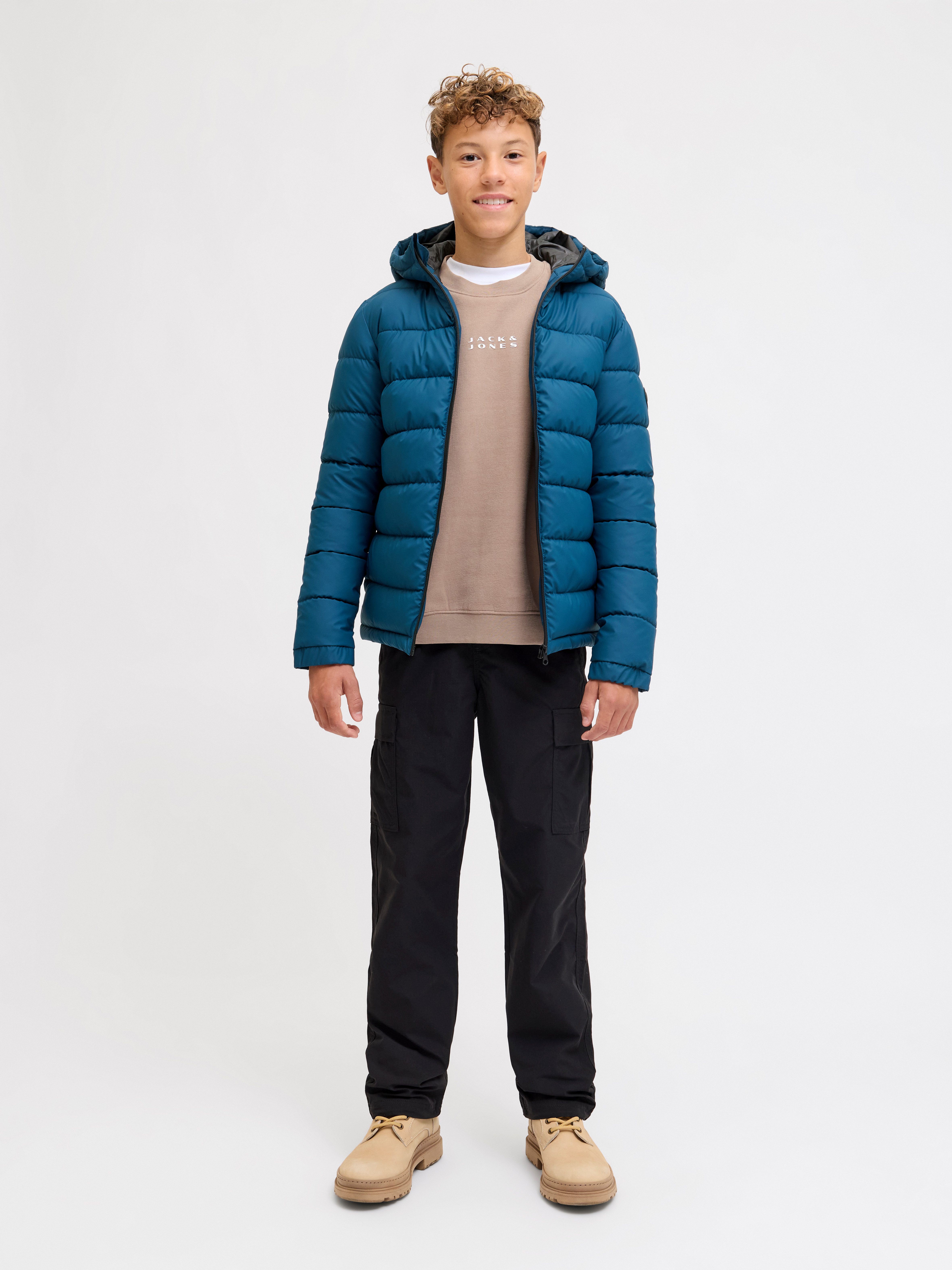 Jack & Jones Junior Steppjacke JCOPOINT PU PUFFER JACKET BF JNR