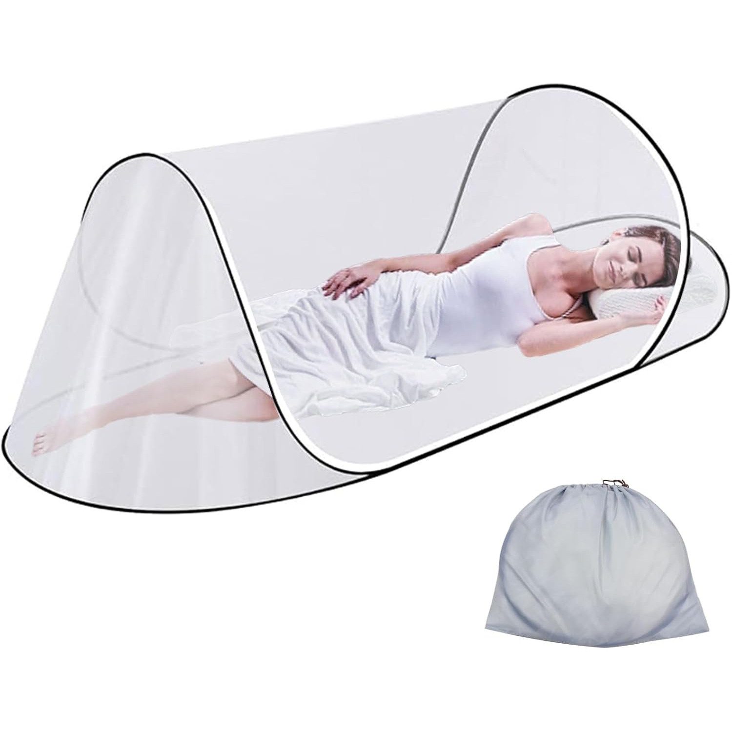 Moskitonetz 200 x 80 x 56 cm Faltbares Mückennetz Tragbares Campingzelt