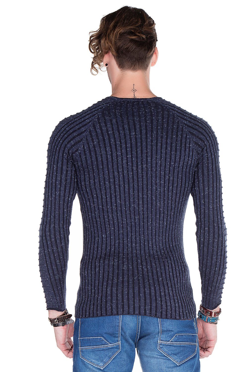 Cipo & Baxx Rundhalspullover CP140 günstig online kaufen